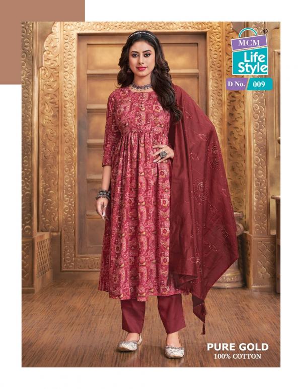 MCM Pure Gold Vol-1 – Anarkali Kurti With Pant Dupatta